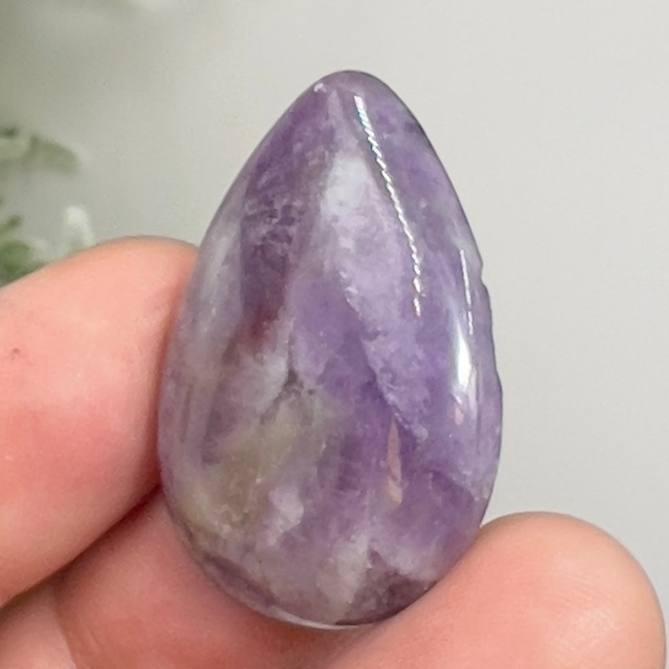 Chevron Dream Amethyst Gemstone Cabochon DIY Jewellery Making Wire Wrapping 7g
