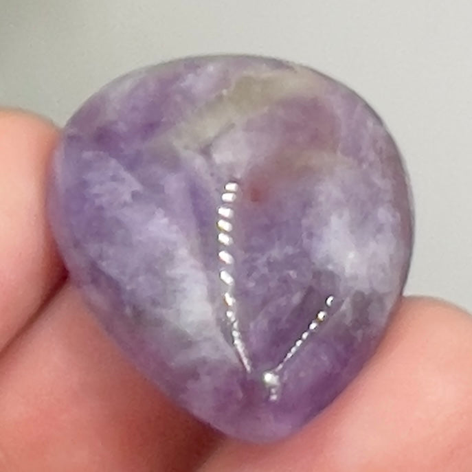 Chevron Dream Amethyst Gemstone Cabochon DIY Jewellery Making Wire Wrapping 7g