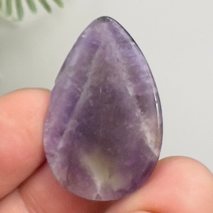 Chevron Dream Amethyst Gemstone Cabochon DIY Jewellery Making Wire Wrapping 7g