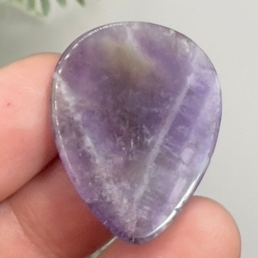 Chevron Dream Amethyst Gemstone Cabochon DIY Jewellery Making Wire Wrapping 7g