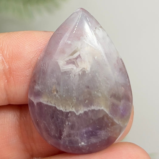 Chevron Dream Amethyst Gemstone Cabochon DIY Jewellery Making Wire Wrapping 8g
