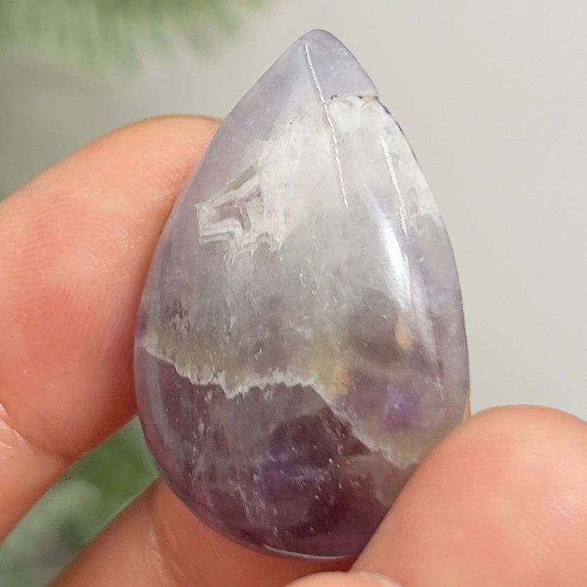 Chevron Dream Amethyst Gemstone Cabochon DIY Jewellery Making Wire Wrapping 8g