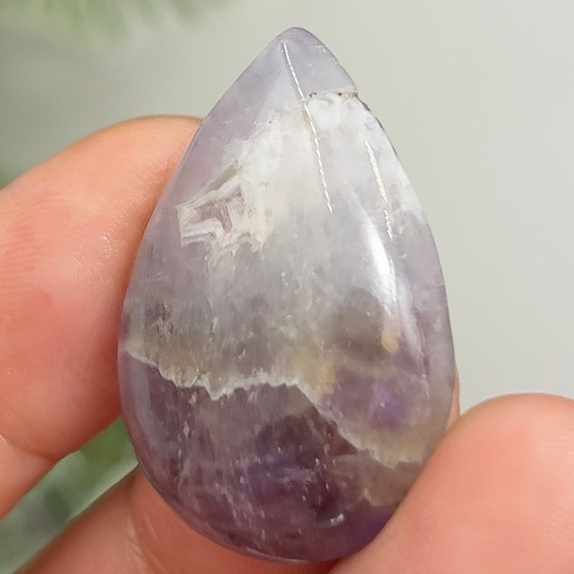 Chevron Dream Amethyst Gemstone Cabochon DIY Jewellery Making Wire Wrapping 8g
