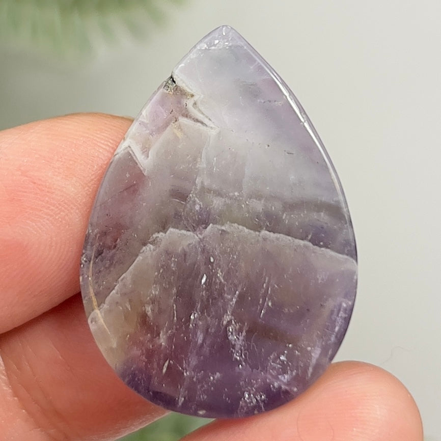 Chevron Dream Amethyst Gemstone Cabochon DIY Jewellery Making Wire Wrapping 8g