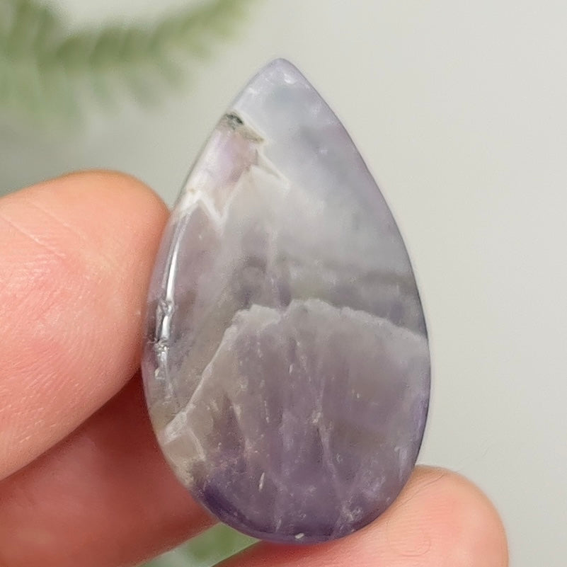 Chevron Dream Amethyst Gemstone Cabochon DIY Jewellery Making Wire Wrapping 8g