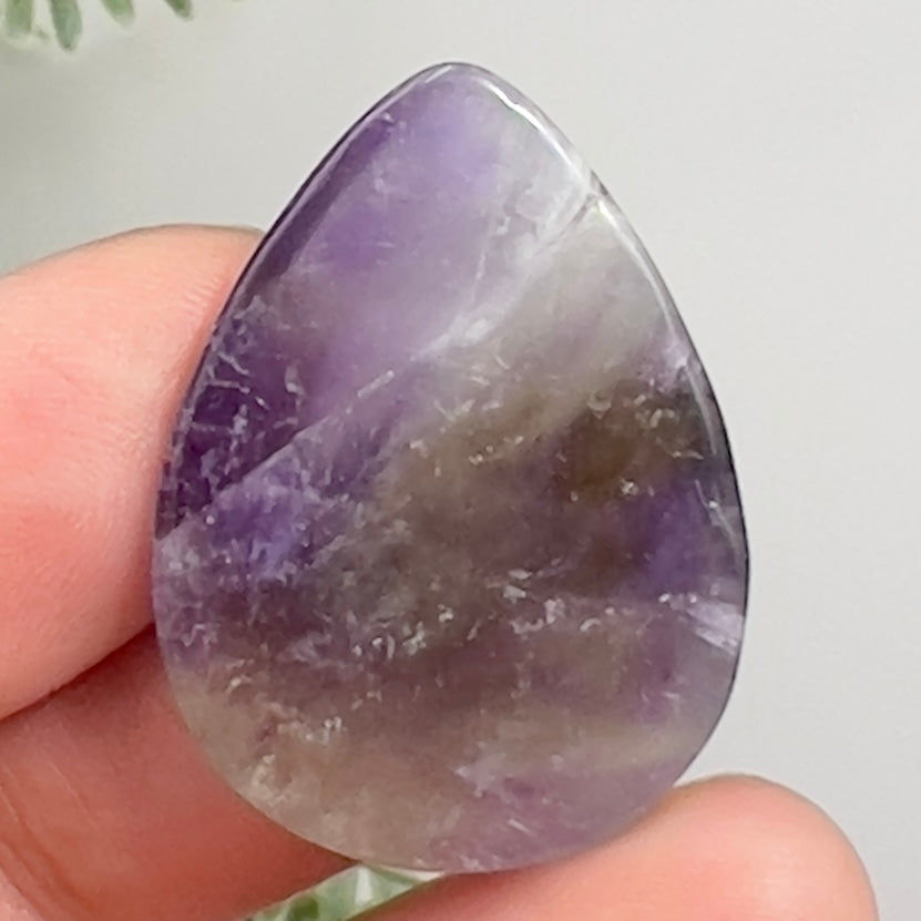 Chevron Dream Amethyst Gemstone Cabochon DIY Jewellery Making Wire Wrapping 7g