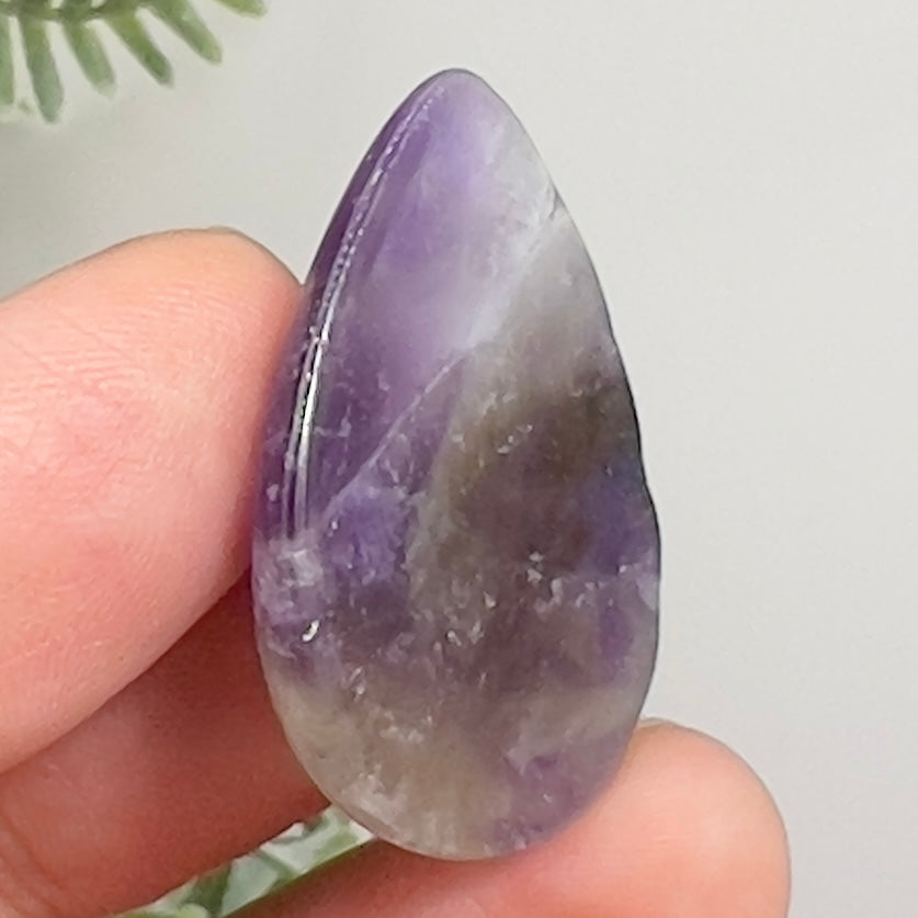 Chevron Dream Amethyst Gemstone Cabochon DIY Jewellery Making Wire Wrapping 7g