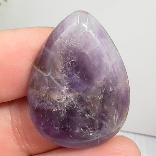 Chevron Dream Amethyst Gemstone Cabochon DIY Jewellery Making Wire Wrapping 7g