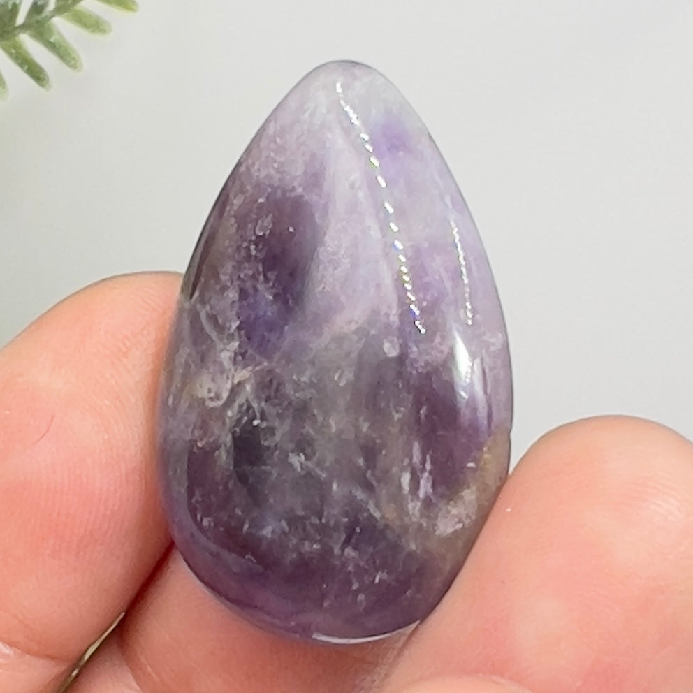 Chevron Dream Amethyst Gemstone Cabochon DIY Jewellery Making Wire Wrapping 7g