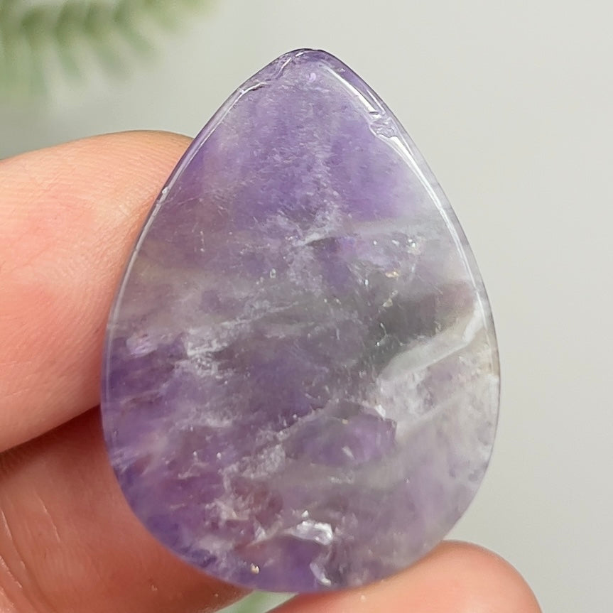 Chevron Dream Amethyst Gemstone Cabochon DIY Jewellery Making Wire Wrapping 7g