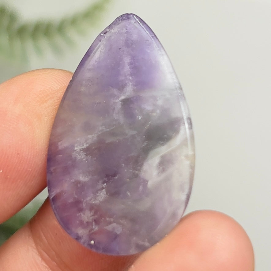 Chevron Dream Amethyst Gemstone Cabochon DIY Jewellery Making Wire Wrapping 7g