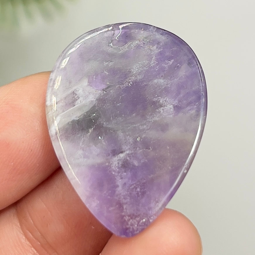 Chevron Dream Amethyst Gemstone Cabochon DIY Jewellery Making Wire Wrapping 7g