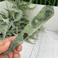 Prehnite with Epidote Wand with Stand Stone of Prophecy Crystal Carving 196g 172mm