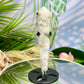 Rainbow Moonstone Black Tourmaline Wand with Stand Crystal Carving 101g 141mm