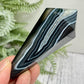 Black Agate Quartz Wand with Stand Healing Crystal Carving 137g 102mm