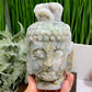 Moss Agate Buddha Druzy Crystal 1320g