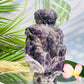 Chevron Dream Amethyst Crystal Buddha 1612g