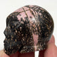 Rhodonite Alien Skull 2 Inches Healing Crystal Carving