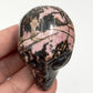 Rhodonite Alien Skull 2 Inches Healing Crystal Carving