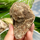 Pink Amethyst Quartz Free Form with Stand Natural Crystal 394g