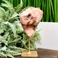Pink Amethyst Quartz Free Form with Stand Natural Crystal 394g