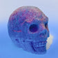 Ruby in Kyanite Skull 2 Inches UV Reactive Hand Carved Crystal Carving
