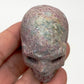 Ruby in Kyanite Skull 2 Inches UV Reactive Hand Carved Crystal Carving