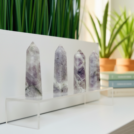 Purple Calcite Points Crystal Generators YOU CHOOSE