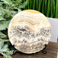 Dendritic Calcite Plate Slice with Stand Healing Crystal Carving 295g