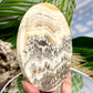 Dendritic Calcite Plate Slice with Stand Healing Crystal Carving 295g