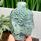 Moss Agate Buddha Crystal 218g