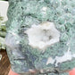 Moss Agate Buddha Crystal 218g