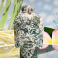 Moss Agate Buddha Crystal 238g