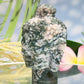 Moss Agate Buddha Crystal 238g
