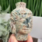 Russian Flower Cherry Blossom Jasper Buddha Rare Crystal 248g
