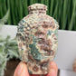 Russian Flower Cherry Blossom Jasper Buddha Rare Crystal 254g