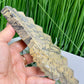 Picture Jasper Gemstone Fan with Stand Crystal Carving 619g