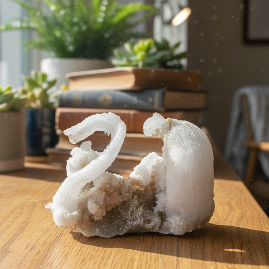 Rams Horn Selenite Gypsum RARE Raw Specimen Natural Crystal 237g