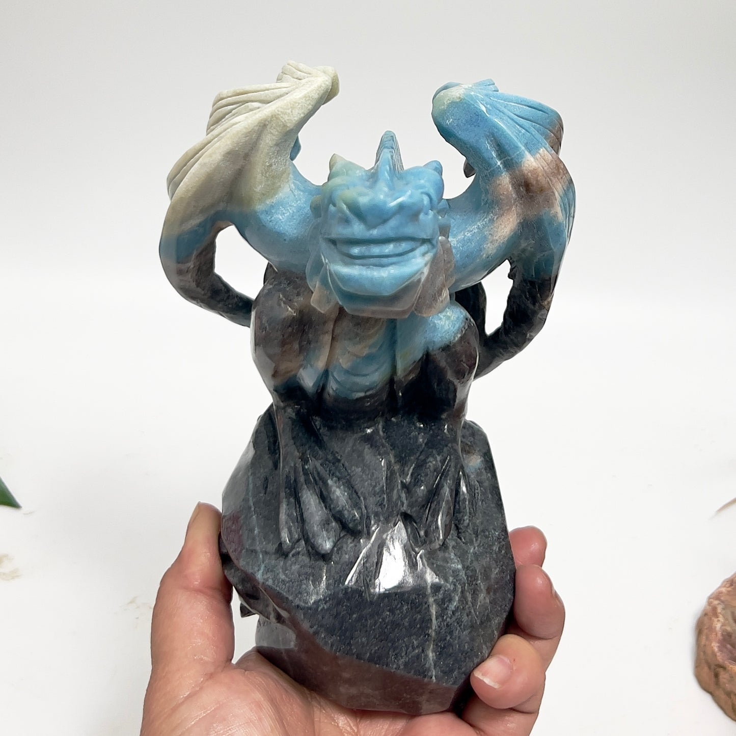 Trolleite Gargoyle Rare Healing Crystal Carving 1768g