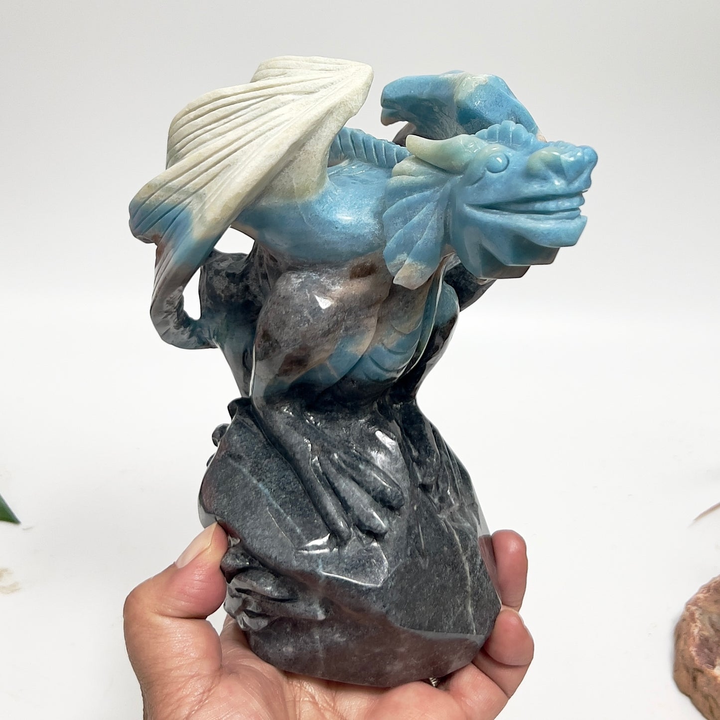Trolleite Gargoyle Rare Healing Crystal Carving 1768g