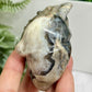 Volcanic Agate Human Heart UV Reactive Crystal Carving 174g