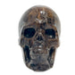 Black Moonstone Skull Healing Crystal Carving 734g