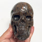 Black Moonstone Skull Healing Crystal Carving 734g