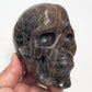Black Moonstone Skull Healing Crystal Carving 734g