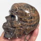 Black Moonstone Skull Healing Crystal Carving 734g