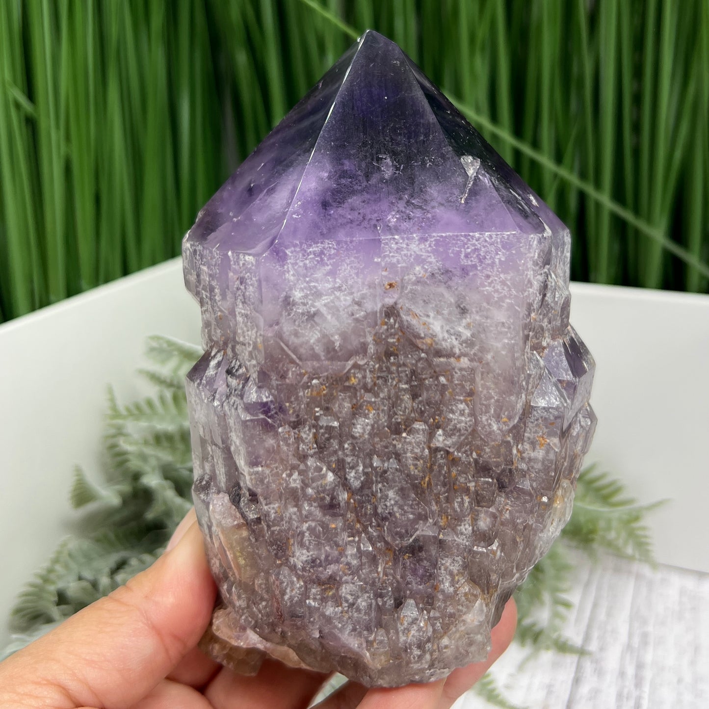 Amethyst Root Dark Purple with Stand High Quality Gemstone Raw Specimen 1102g