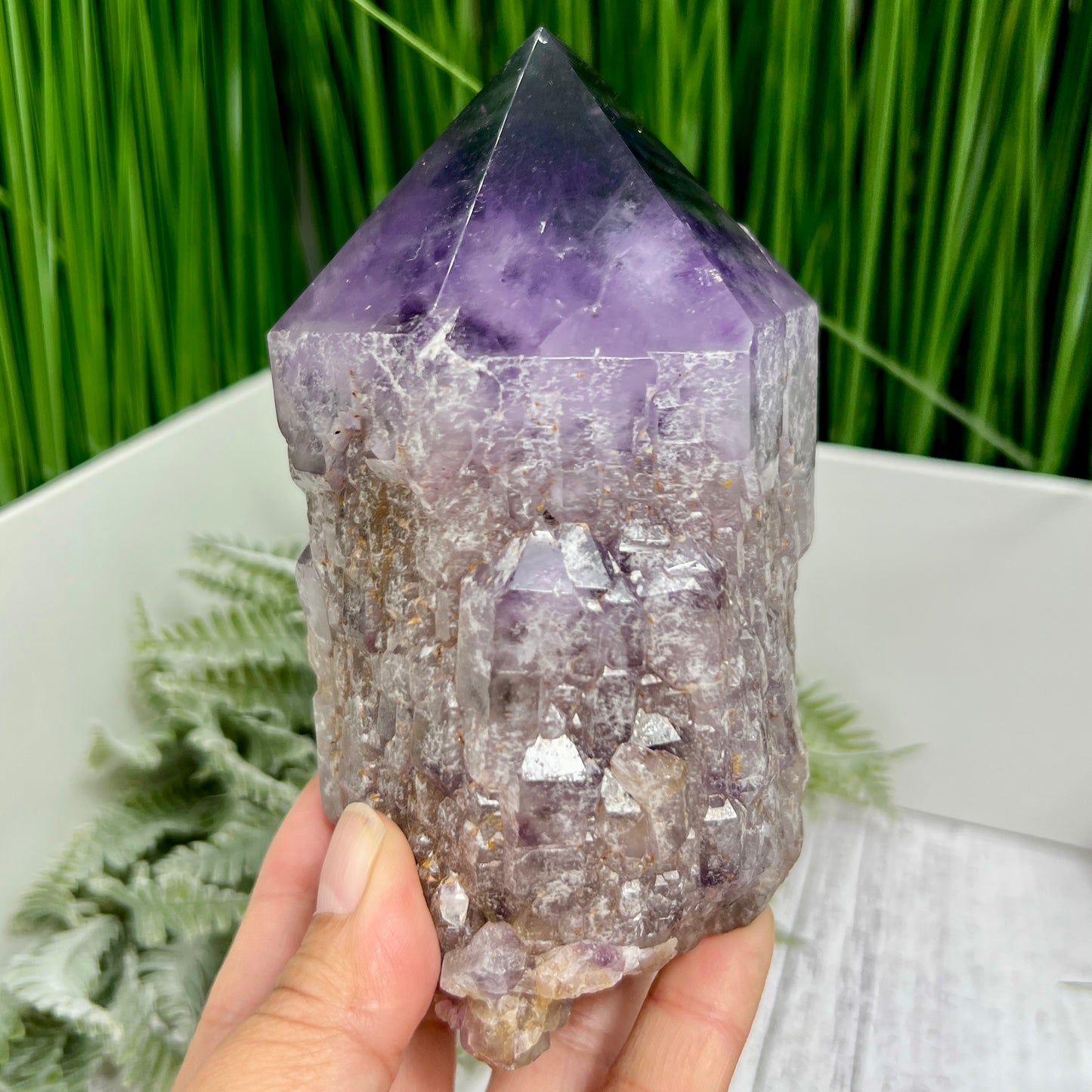 Amethyst Root Dark Purple with Stand High Quality Gemstone Raw Specimen 1102g