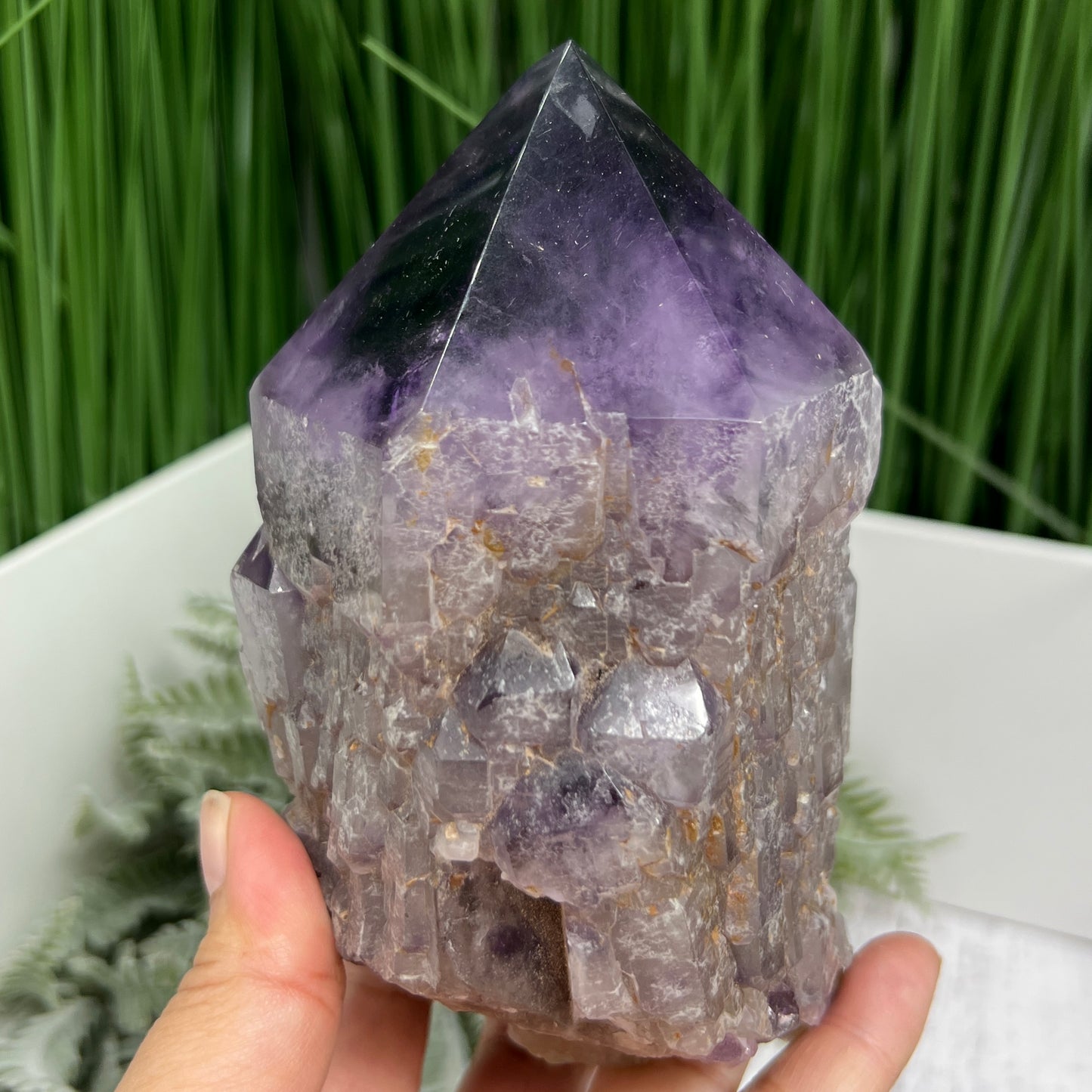 Amethyst Root Dark Purple with Stand High Quality Gemstone Raw Specimen 1102g