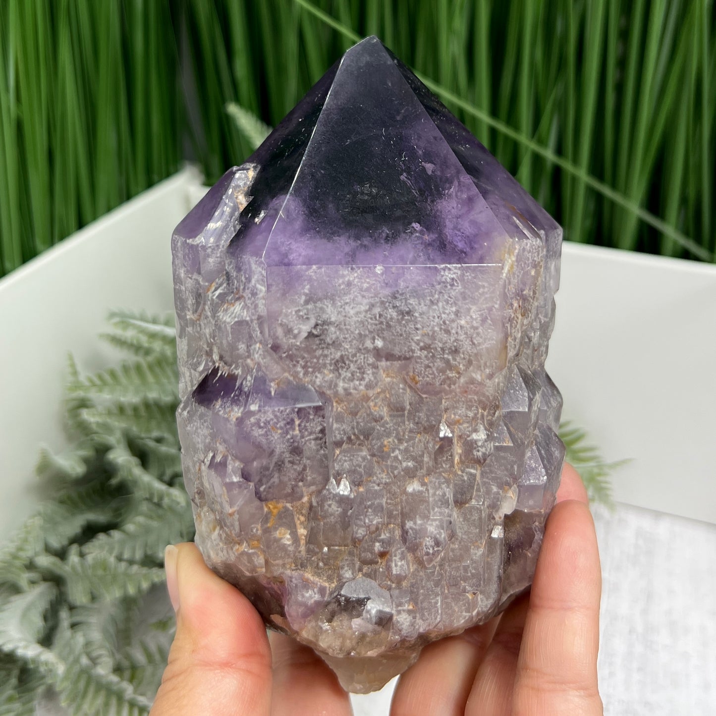 Amethyst Root Dark Purple with Stand High Quality Gemstone Raw Specimen 1102g
