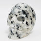 Rainbow Moonstone with Black Tourmaline Skull Healing Crystal Carving 809g